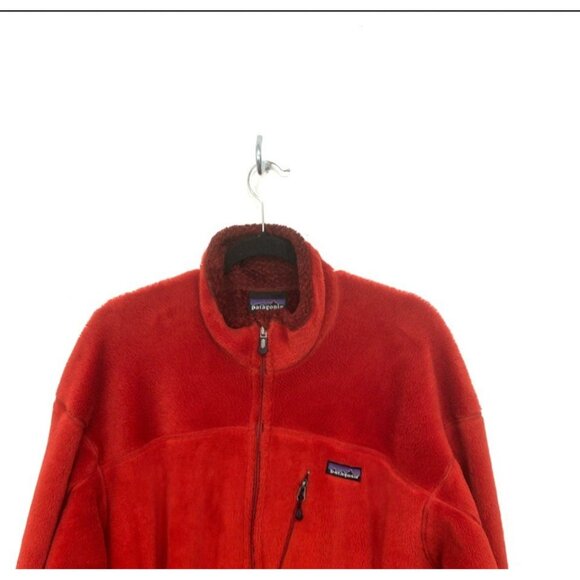 VTG Y2K 00s Patagonia Men's R4 Soft Fleece Jacket Red Full Zip Polartec Size XL - Picture 2 of 11